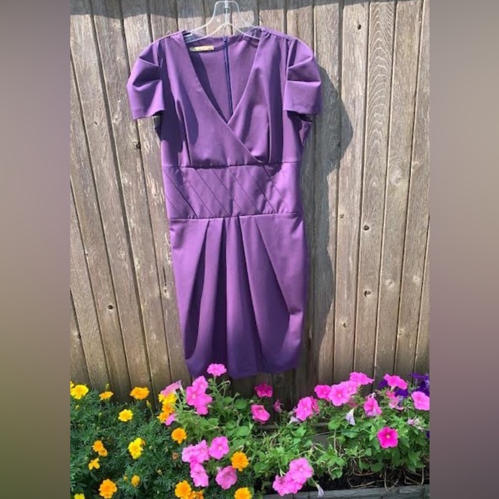 Miss Perrletti Elegant Fashion Purple Dress - Picture 9 of 16